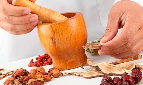 Recepti tradicionalne medicine so dodatek k glavnemu zdravljenju prostatitisa